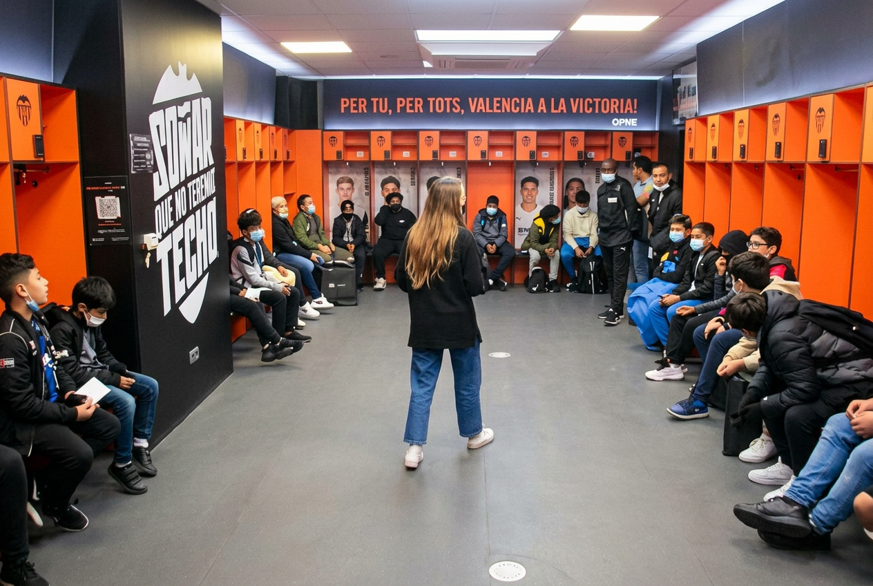 Valencia + Villarreal Yellow Cup football training environment